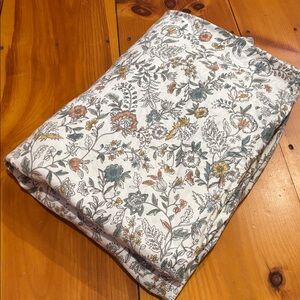 GARNET HILL *Twin* Darling Floral Printed Flannel Cotton Duvet Cover
